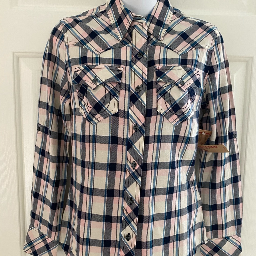 True religion button down shirt